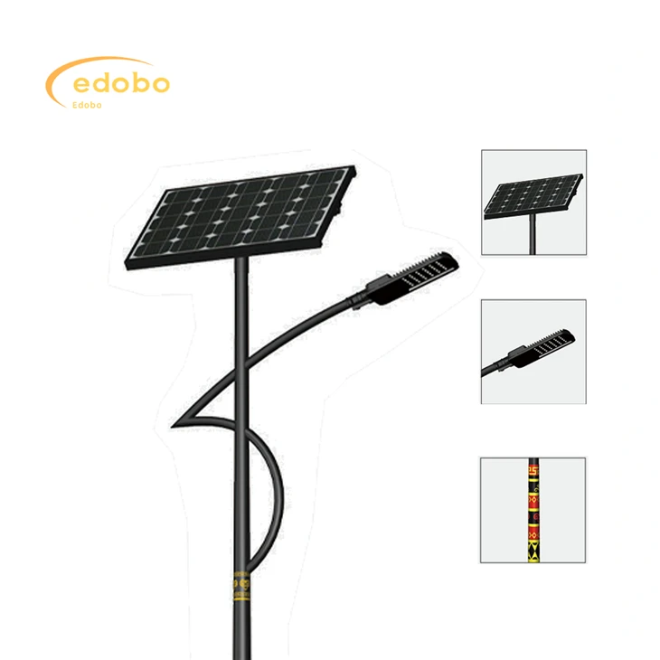 Зовнішній 80w/100w/120w розділений сонячний вуличний ліхтар